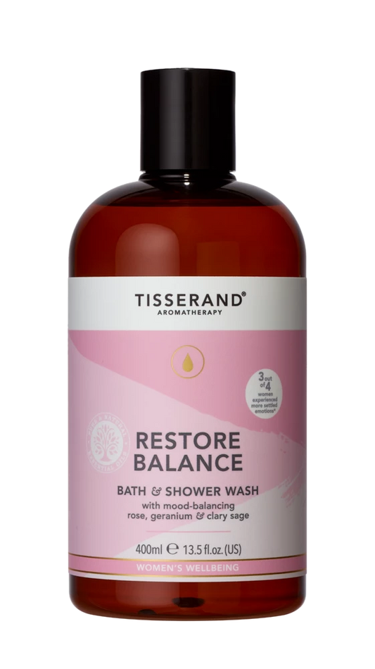 Tisserand Restore Balance bath and shower gel, 400 ml