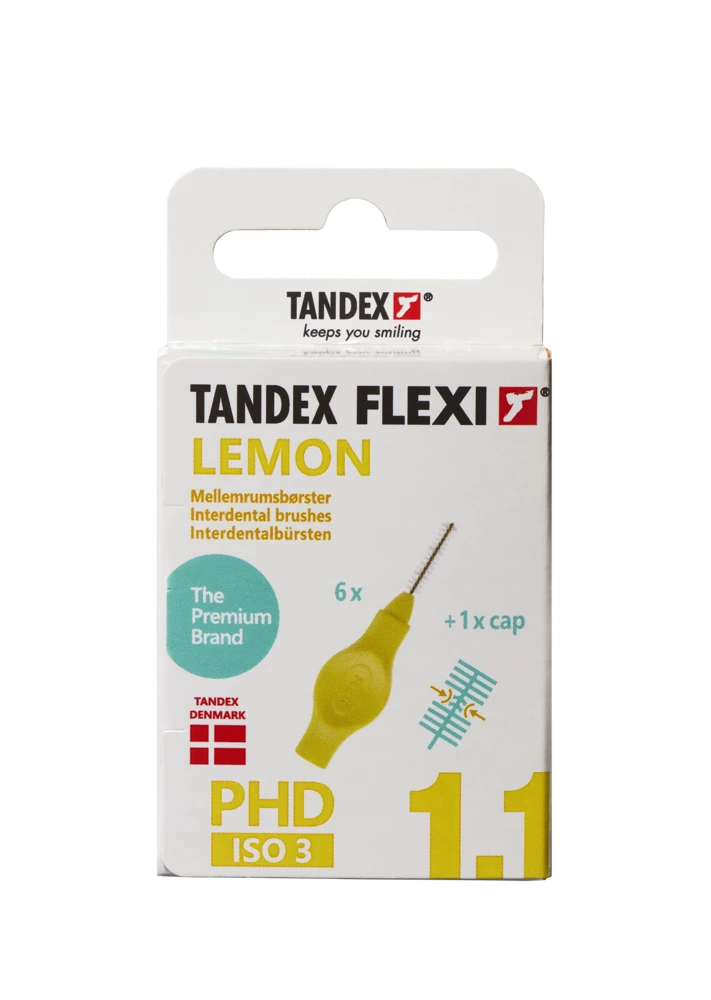 Tandex Flexi interdental brushes yellow 1.1 mm, 6 pcs
