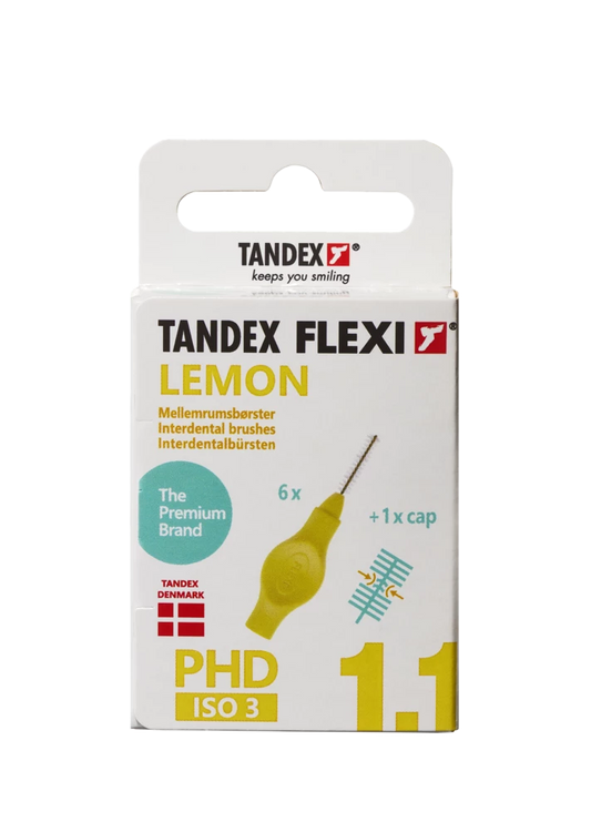 Tandex Flexi interdental brushes yellow 1.1 mm, 6 pcs