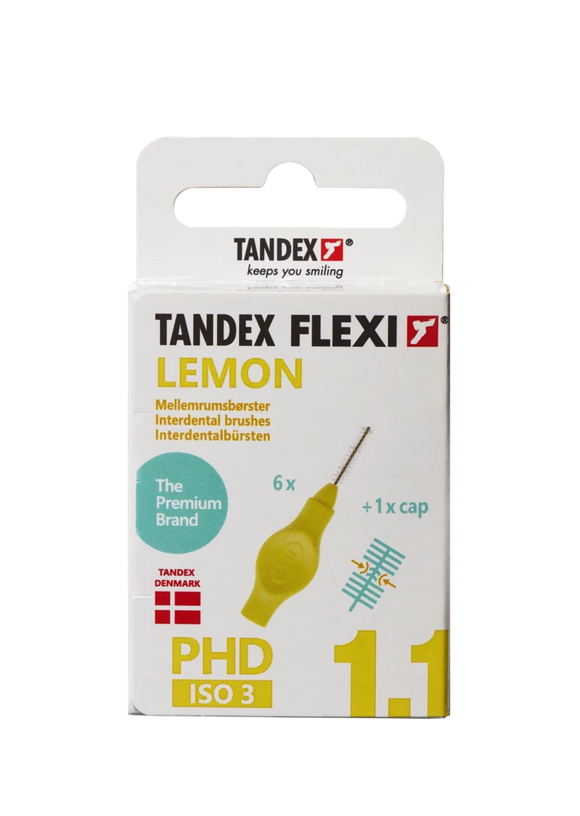 Tandex Flexi interdental brushes yellow 1.1 mm, 6 pcs