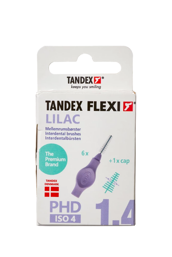 Tandex Flexi interdental brushes lilac 1.4 mm, 6 pcs