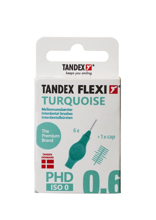 Tandex Flexi interdental brushes turquoise 0.60 mm, 6 pcs