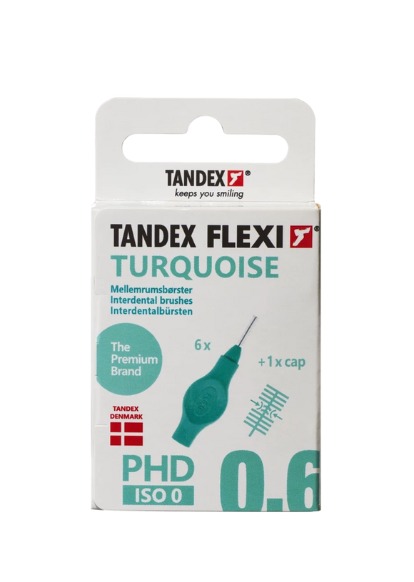 Tandex Flexi interdental brushes turquoise 0.60 mm, 6 pcs