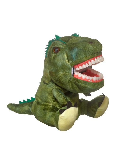 Dino plush educational aid, dinosaur
