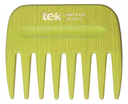 Tek AFRO COMB with wide teeth, Hand Made in Italy