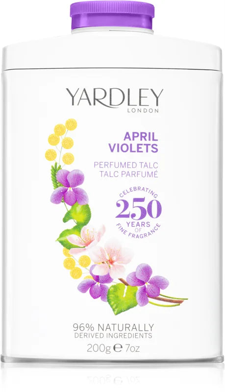 Yardley April Violets perfumed talc 200g