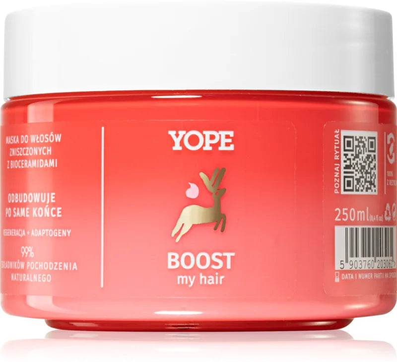 Yope BOOST my hair restoring mask for damaged hair 250 ml