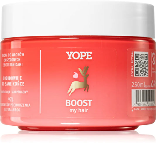 Yope BOOST my hair restoring mask for damaged hair 250 ml