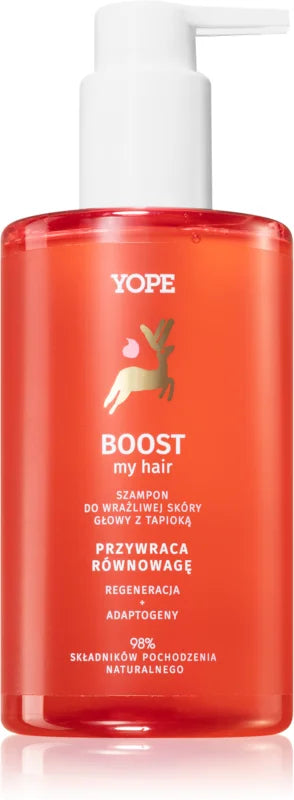 Yope BOOST my hair shampoo for sensitive and irritated scalp 300 ml