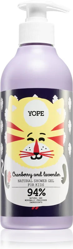 Yope Cranberry & Lavender Natural Shower Gel for kids 400 ml