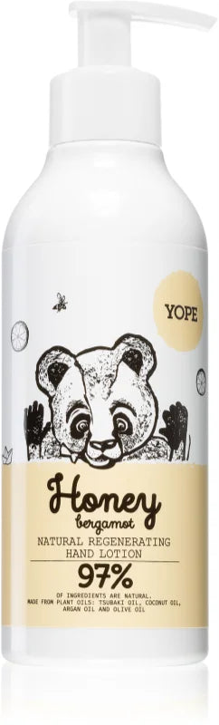 Yope Honey & Bergamot regenerating hand lotion 300 ml