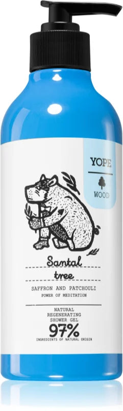 Yope Wood Santal Tree regenerative shower gel 400 ml