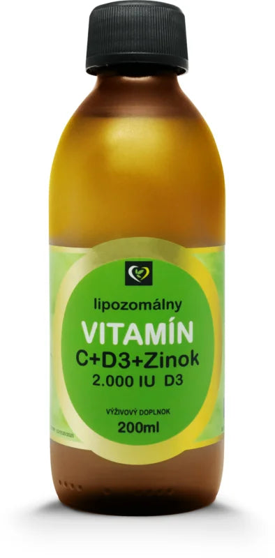 Zdravý svet Liquid Liposomal Vitamin C + Zinc + D3 - 200 ml