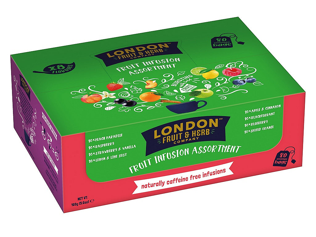 London Fruit & Herb Fruit Infusion Assortment Tea 80 bags