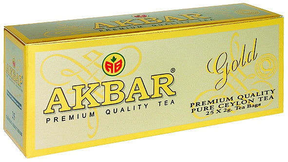 AKBAR Gold Premium Pure Ceylon Black Tea 25 teabags