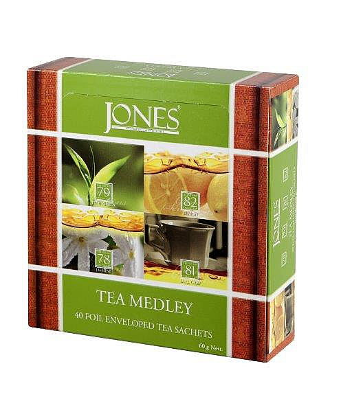 JONES Assorted Tea Medley Green Collection 4x10x1,5g