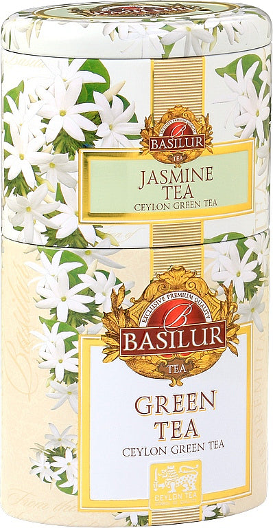 BASILUR 2in1 Jasmine & Green tin 30g & 70g