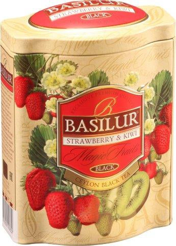 BASILUR Fruit Infusions Strawberry & Kiwi tin 100g