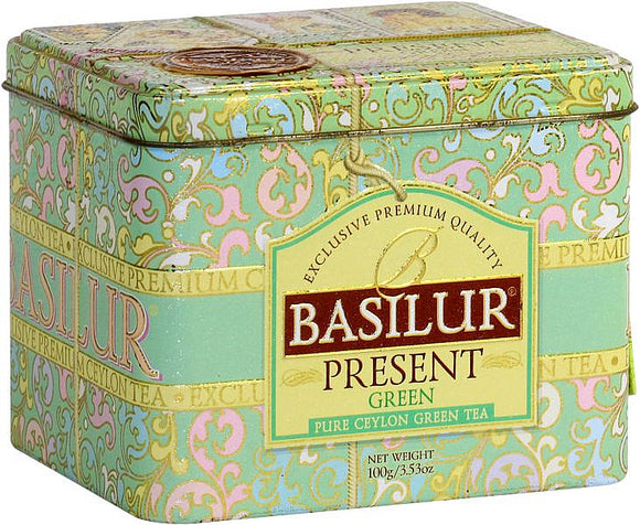 BASILUR Present Green tin 100g
