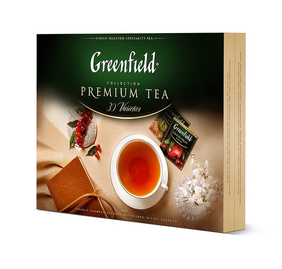 Greenfield Premium Tea Collection 30 Varieties 120 teabags