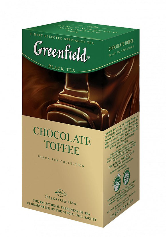 Greenfield Black Tea Chocolate Toffee 25x1,5g