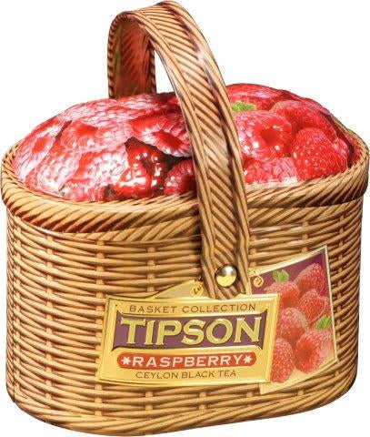 TIPSON Basket Raspberry Ceylon black tea tin 100g