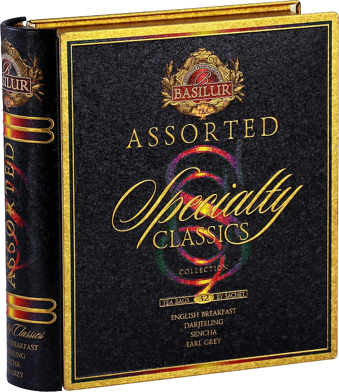 BASILUR Specialty Classics Book Assorted Tin 32 teabags