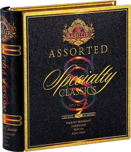 BASILUR Specialty Classics Book Assorted Tin 32 teabags