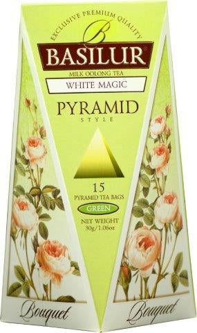 BASILUR Magic White Bouquet Pyramid 15x2g