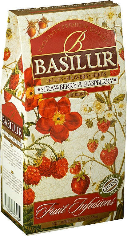 BASILUR Fruit Infusions Strawberry & Raspberry 100g
