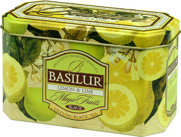 BASILUR Magic Fruits Lemon & Lime tin 20x2g