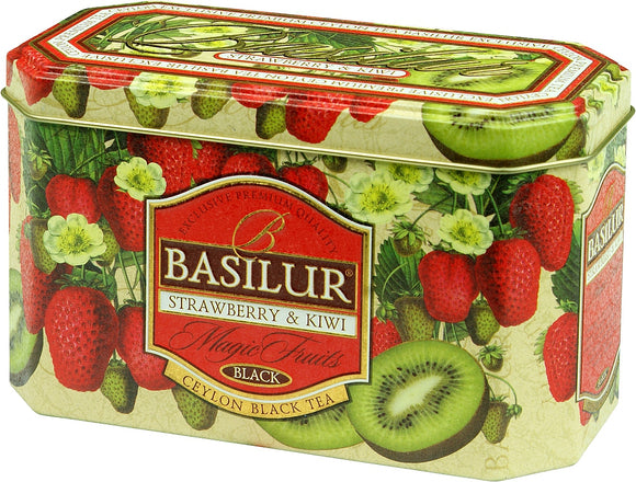 BASILUR Magic Fruits Strawberry & Kiwi tin 20x2g
