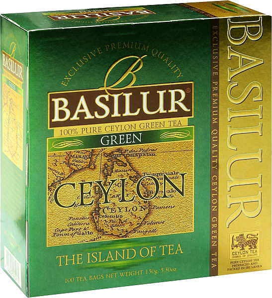 BASILUR Island of Tea Green Ceylon 100x1.5g