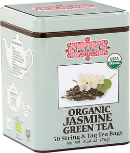 BREW LA LA TEA Organic Jasmine Green Tea 50 tea bags