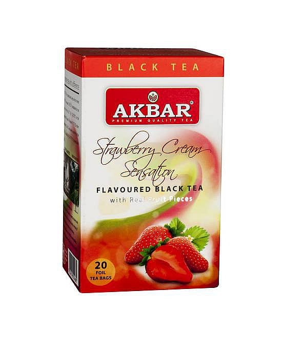 AKBAR Strawberry Cream Sensation Tea 20 teabags