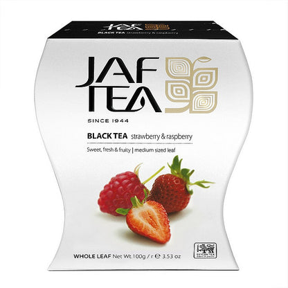 JAFTEA Black Tea Strawberry & Raspberry 100g