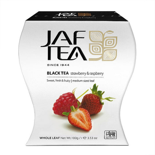 JAFTEA Black Tea Strawberry & Raspberry 100g