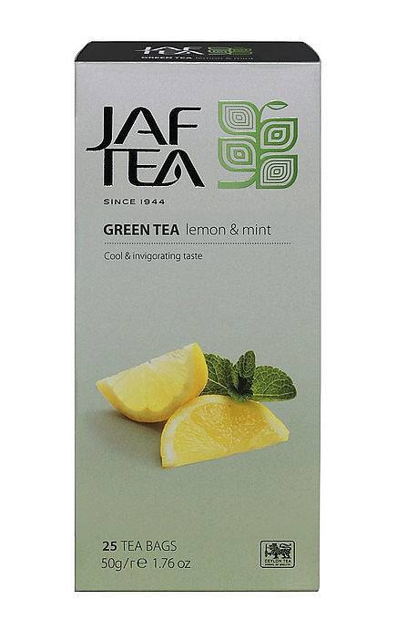 JAFTEA Green Tea Lemon & Mint 25x2g