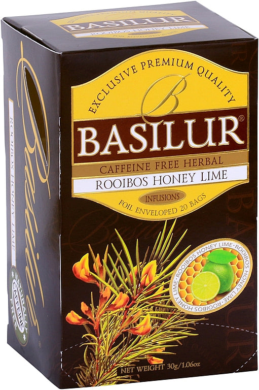 BASILUR Organic Rooibos Honey Lime 20x1,5g