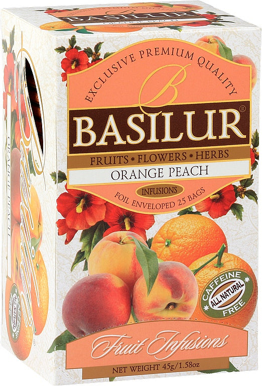 BASILUR Fruit Infusions Orange Peach 25x1,8g