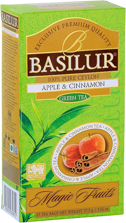 BASILUR Magic Fruits Green Tea Apple & Cinnamon 25x1.5g