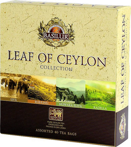 BASILUR Leaf of Ceylon Assorted 40 teabags