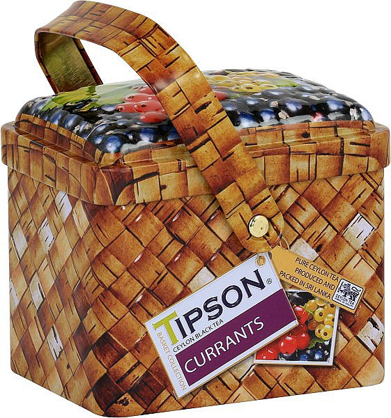 TIPSON Basket Currants Ceylon black tea tin 80g