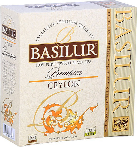 BASILUR Premium Ceylon Pure Black tea 100x2g