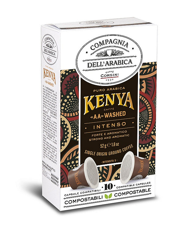 CORSINI 10 capsules Nespresso compatible Kenya