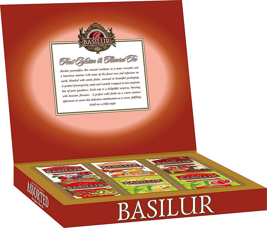 BASILUR Assorted Fruit & Flavored Tea cover 30 teabags