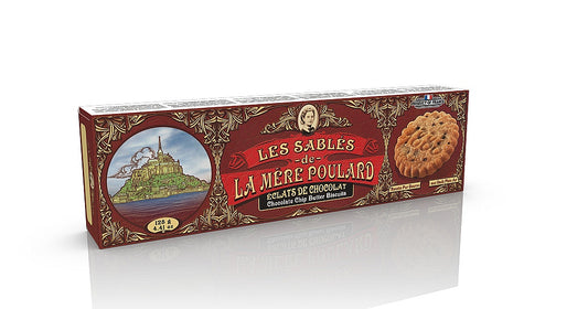 La Mère Poulard Les Sablés Chocolate chip Butter Biscuits 125g