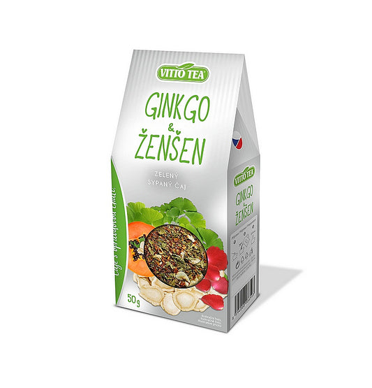 VITTO Tea Green Ginkgo & Ginseng 50g