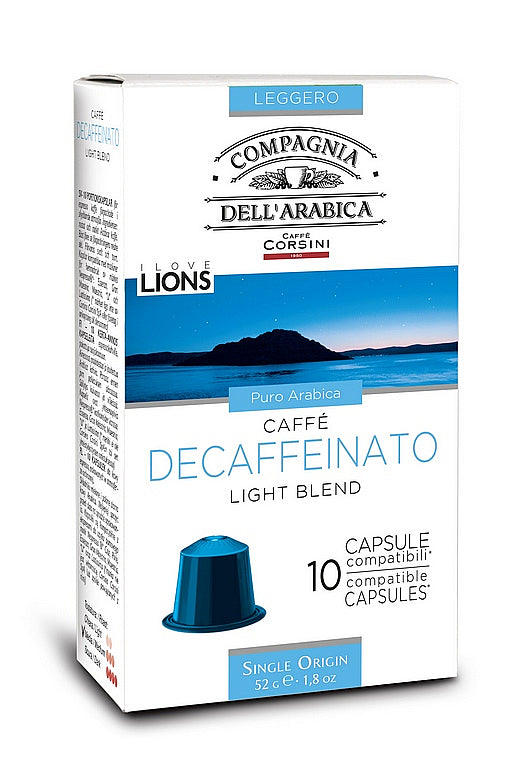 CORSINI 10 capsules Nespresso compatible Decaffinato