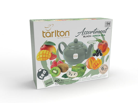 TARLTON Black & Green Tea Assortment 60x2g